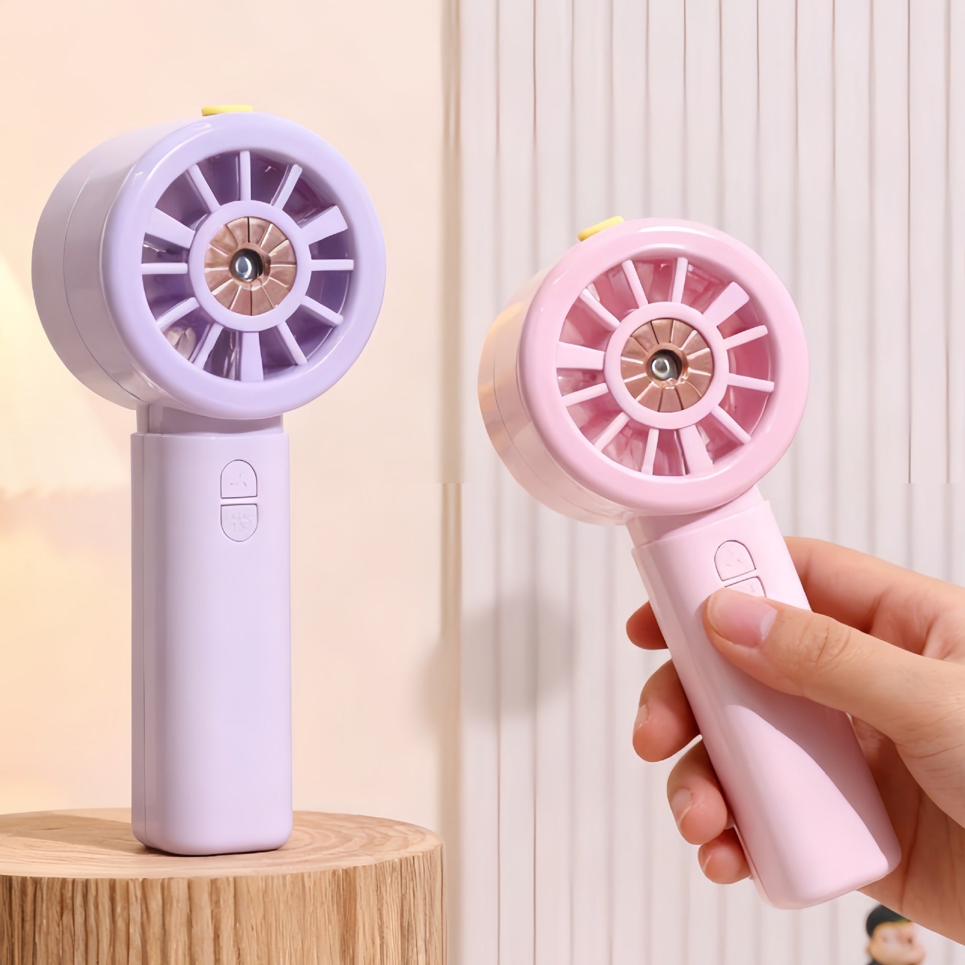 Unisex Handventilator met Vernevelingsfunctie 2