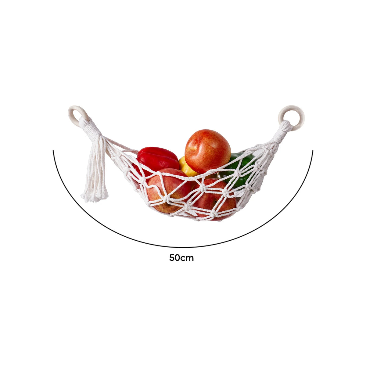 Unisex Hangende Organizer voor Fruit en Groenten 0