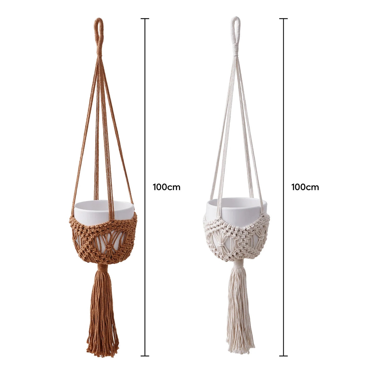 Unisex Hangende Plantenbak Macramé Stijlvol Design 2