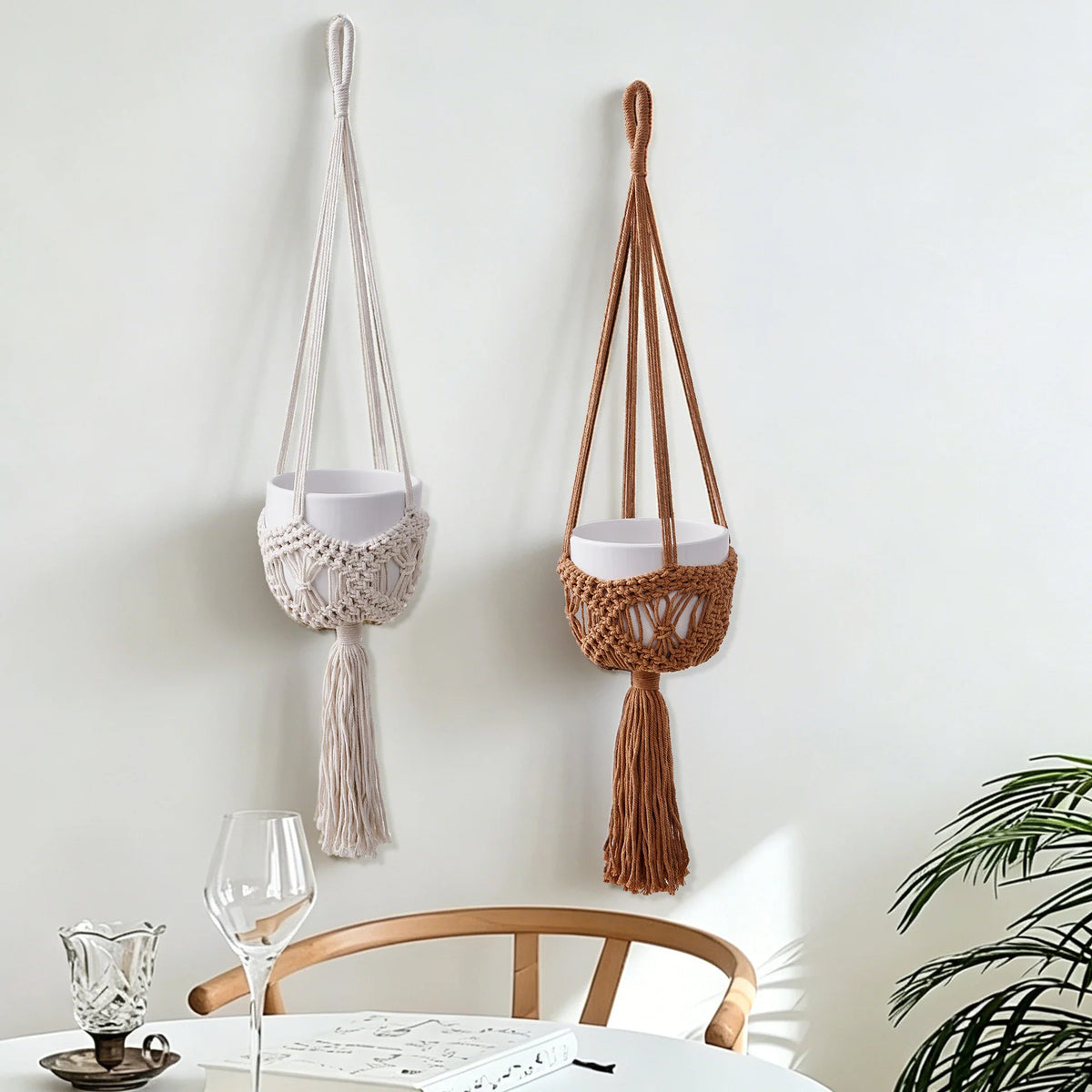 Unisex Hangende Plantenbak Macramé Stijlvol Design 3