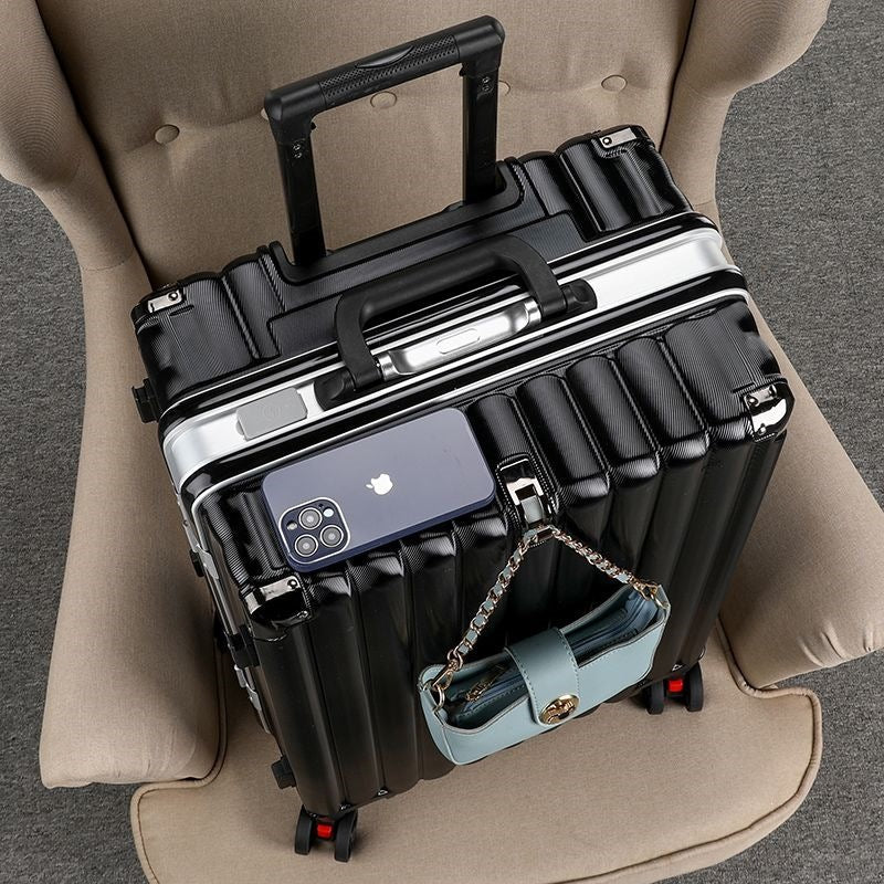 Unisex Hardshell Trolley met USB-oplaadpoort en Multifunctionele Opbergruimte 7