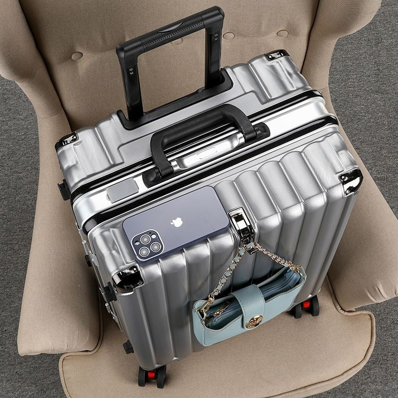 Unisex Hardshell Trolley met USB-oplaadpoort en Multifunctionele Opbergruimte 9