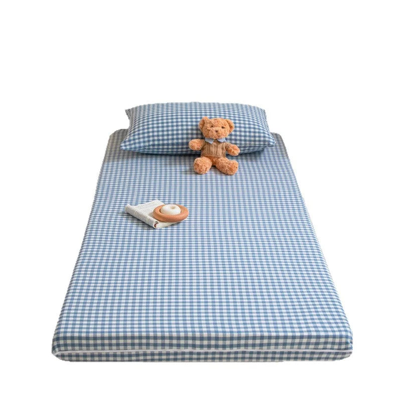 Unisex Hoeslaken en Kussensloopset Geruit Klassiek Design 4