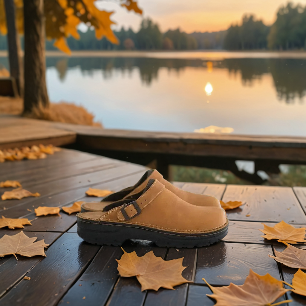 Unisex Klompen Suède Slip-On Met Verstelbare Band 2