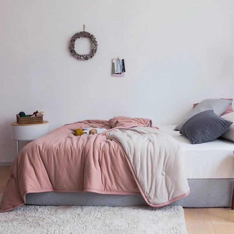 Unisex Knuffeldeken met Omkeerbaar Stippenpatroon 7