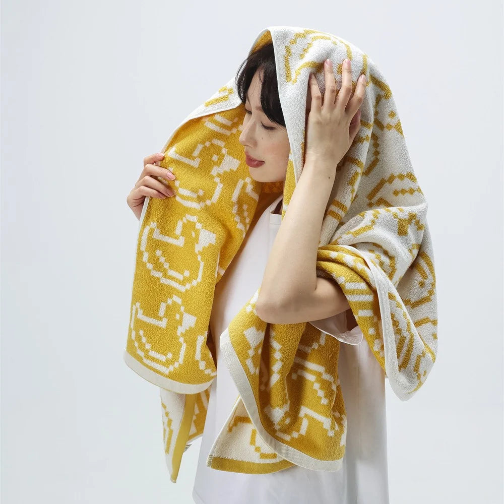 Unisex Knuffeldeken met Teddybeer Jacquardpatroon 3
