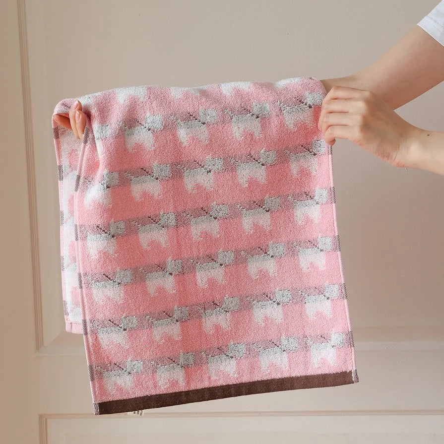 Unisex Knuffeldeken met Teddybeer Jacquardpatroon 6