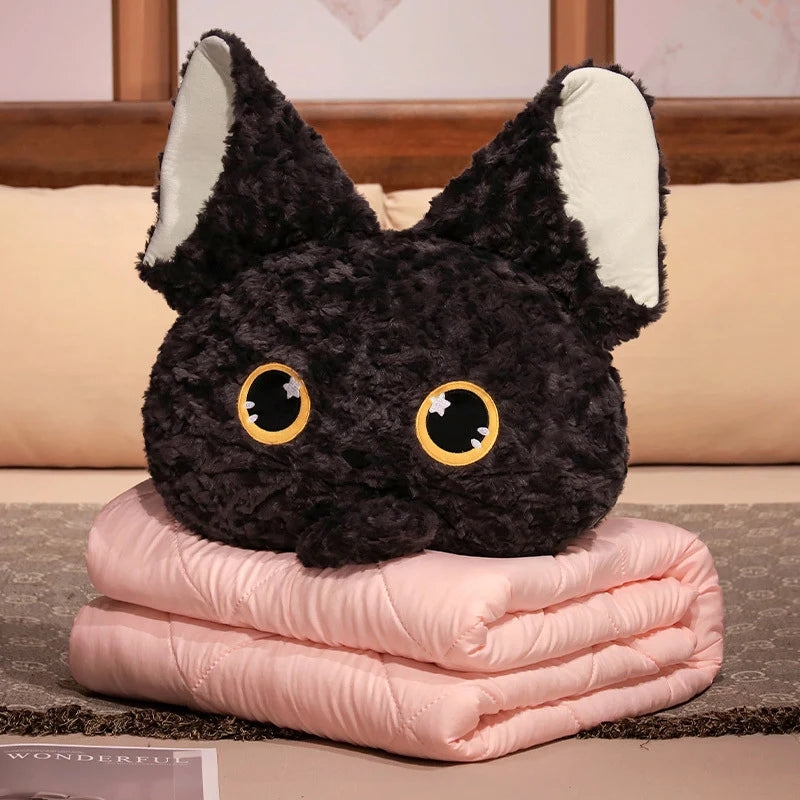 Unisex Knuffelkussen en Deken Set Kattenstijl 5