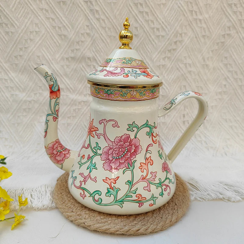 Unisex Koffiepot met Zwanenhals en Retro Design 10