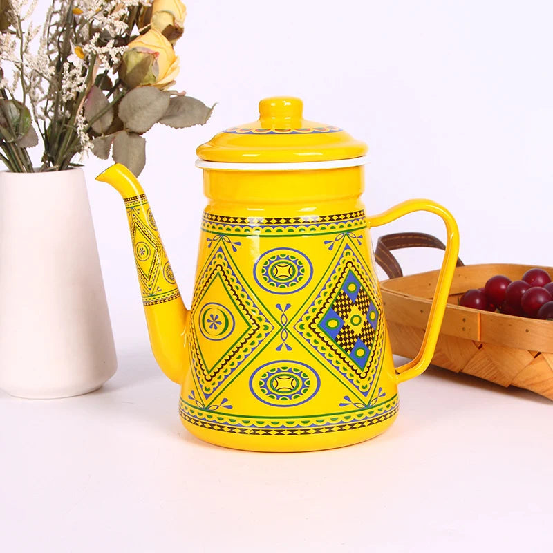 Unisex Koffiepot met Zwanenhals en Retro Design 3
