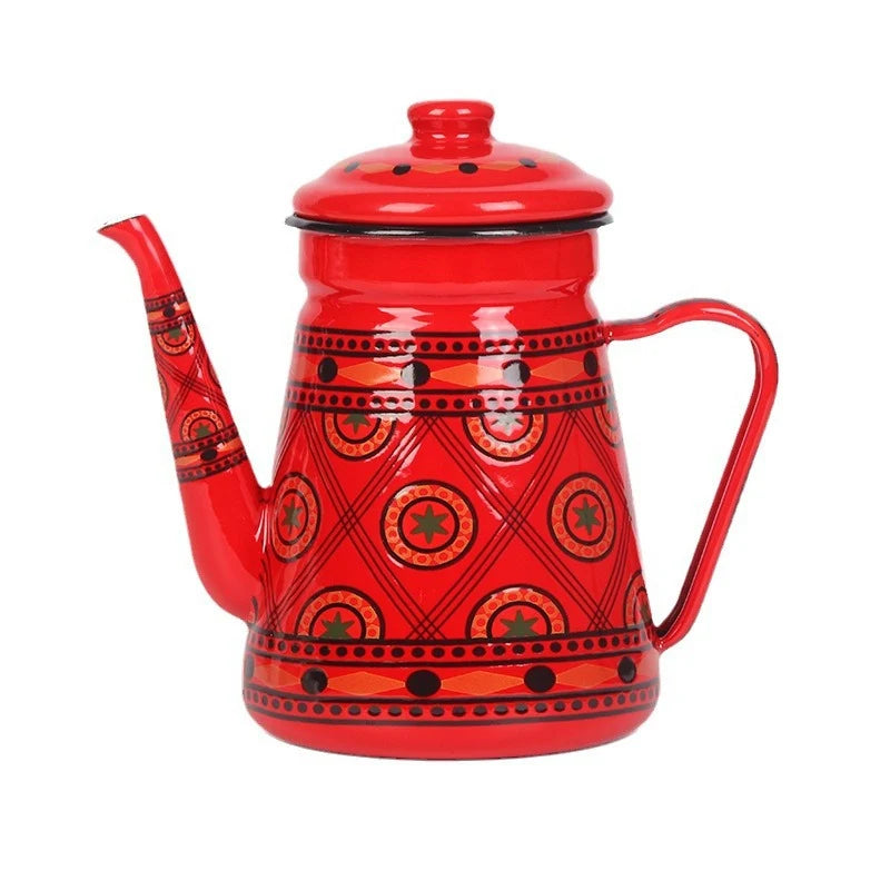 Unisex Koffiepot met Zwanenhals en Retro Design 9