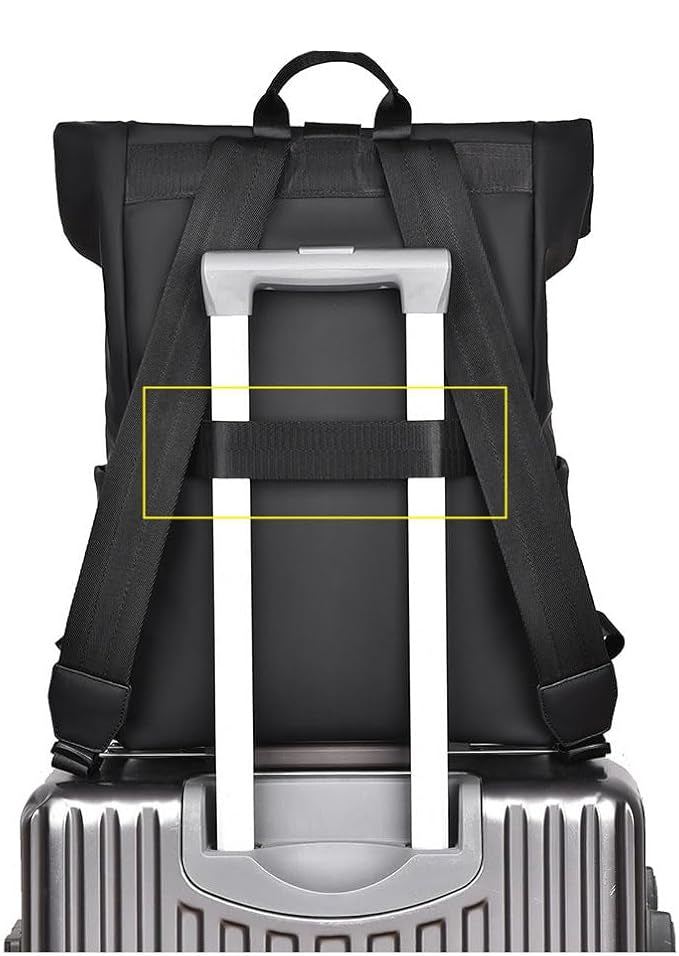 Unisex Laptop Rugzak Waterdicht met USB Oplaadpoort en Slimme Indeling 1