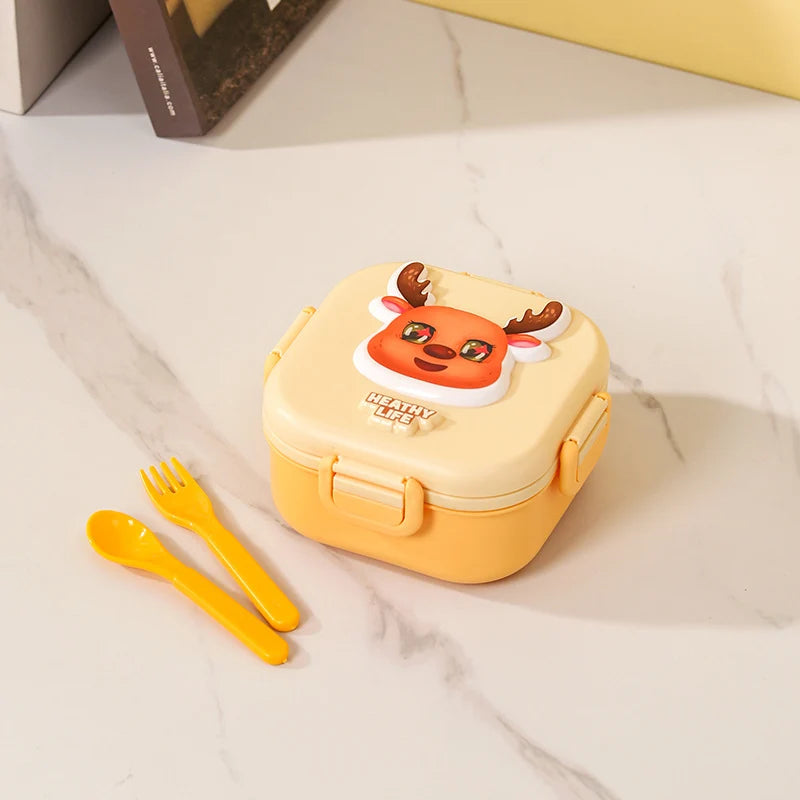 Unisex Lunchbox Broodtrommel met Speels Berenmotief 6