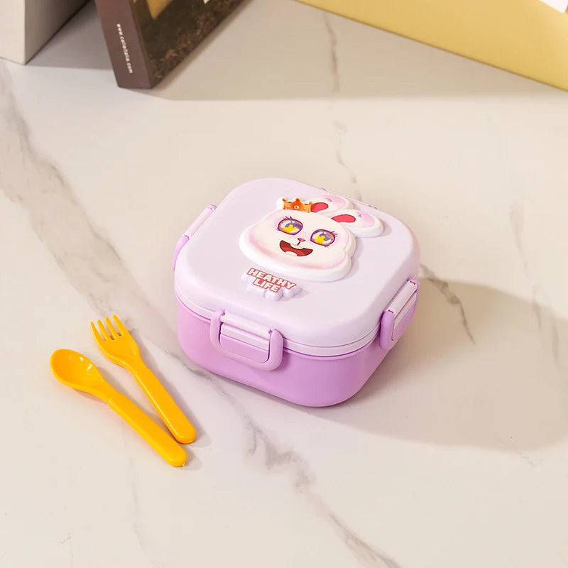 Unisex Lunchbox Broodtrommel met Speels Berenmotief 7