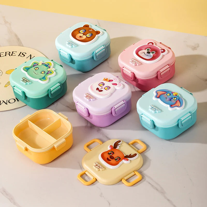 Unisex Lunchbox Broodtrommel met Speels Berenmotief 9