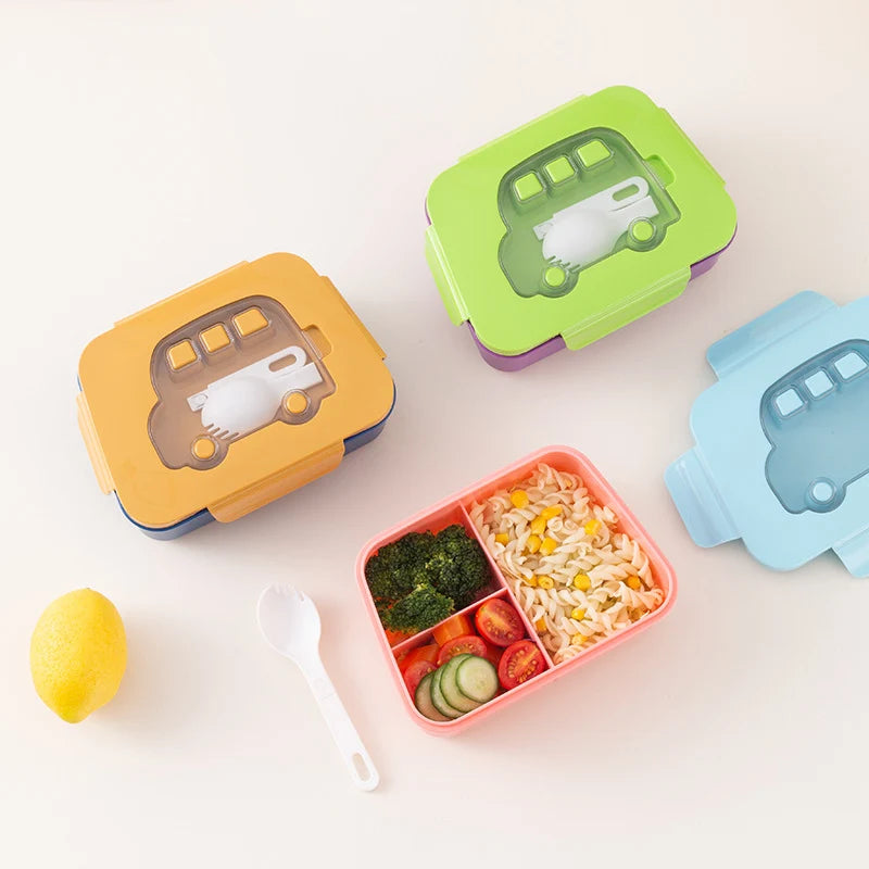 Unisex Lunchbox Cartoonstijl Met Compartimenten 2