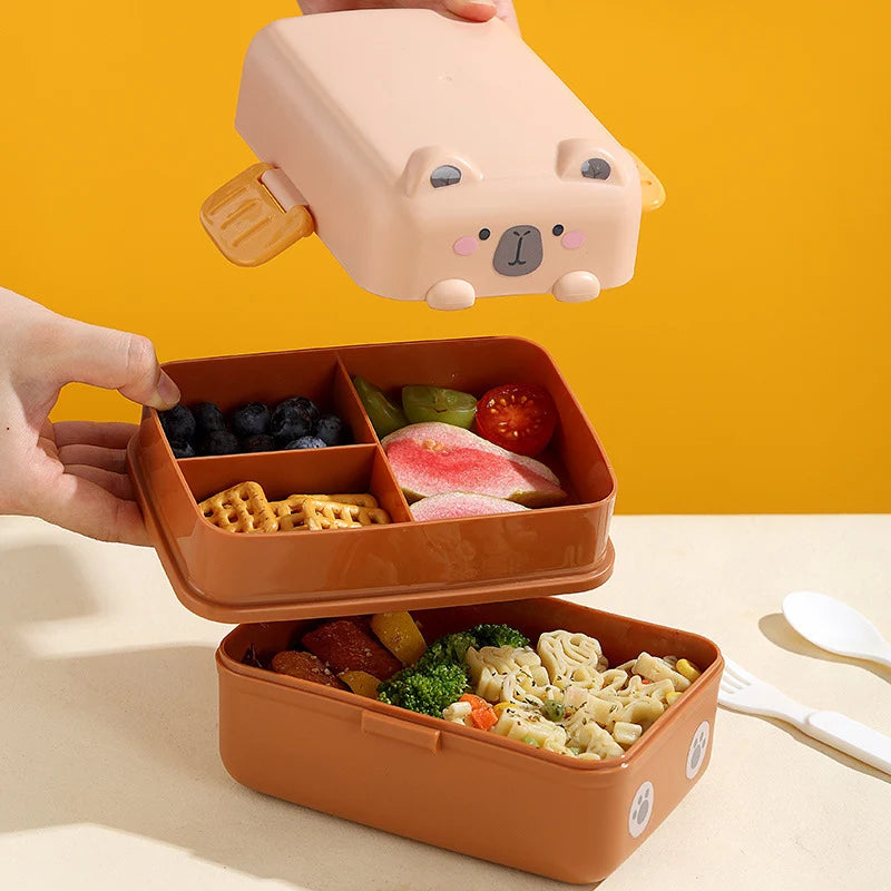 Unisex Lunchbox Dierenthema Speels Ontwerp 1