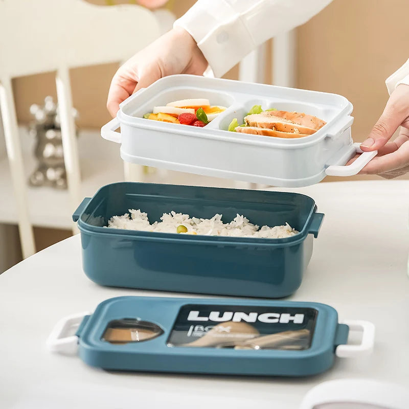 Unisex Lunchbox Dubbellaags Functioneel Ontwerp 4