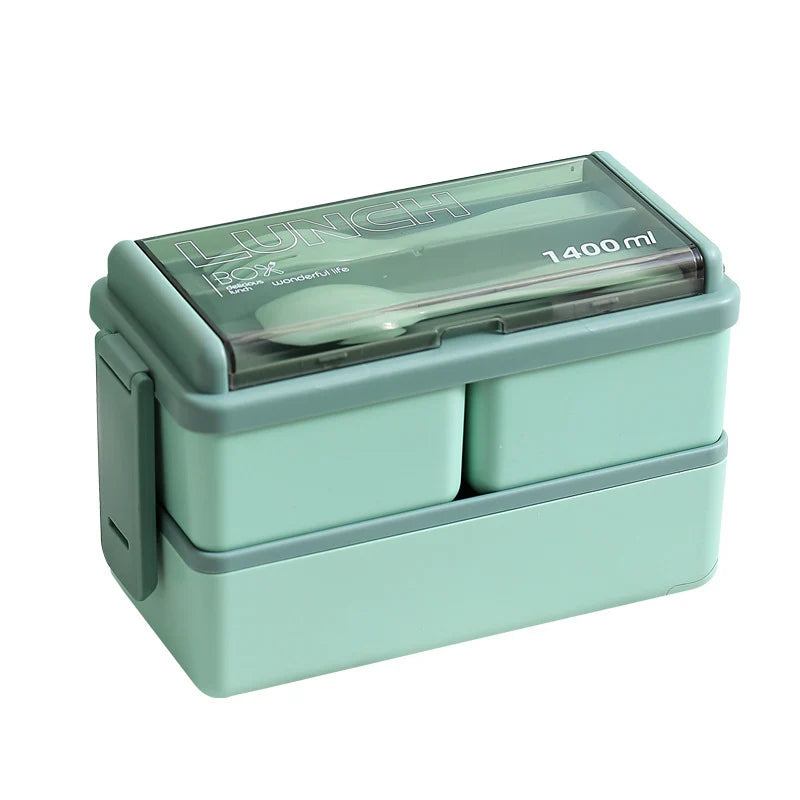 Unisex Lunchbox Met Ingebouwde Bestekset Multifunctioneel 5
