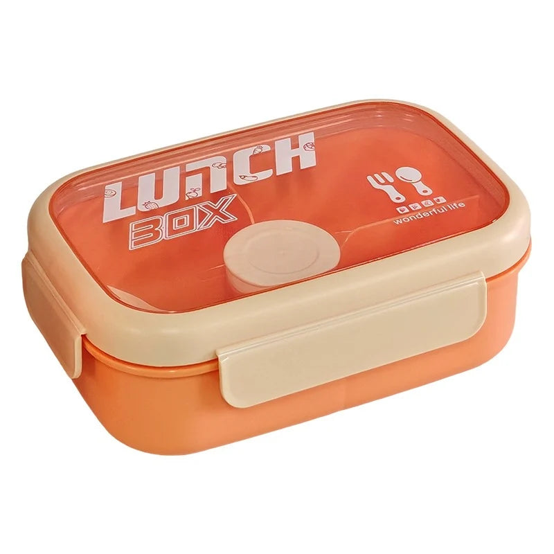 Unisex Lunchbox Met Lekvrij Ontwerp En Ingebouwd Bestek 0