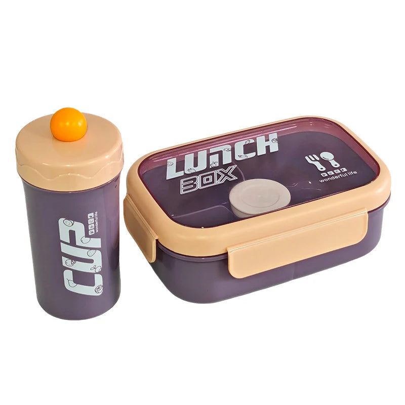 Unisex Lunchbox Met Lekvrij Ontwerp En Ingebouwd Bestek 7