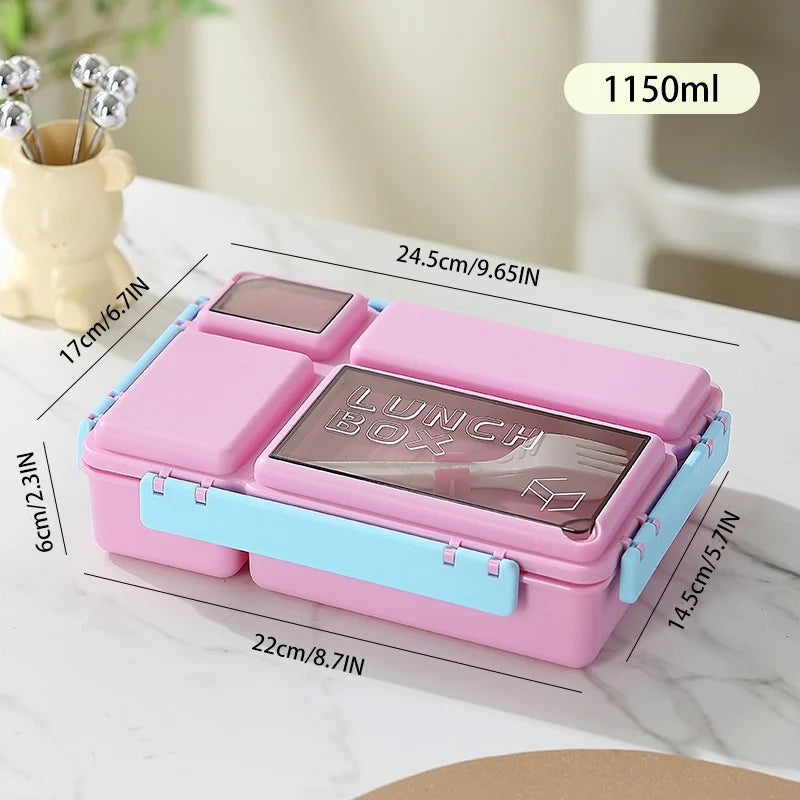 Unisex Lunchbox Met Meerdere Compartimenten En Luchtdichte Sluiting 0