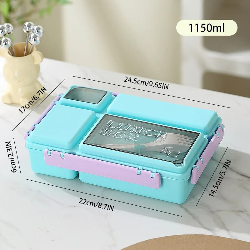 Unisex Lunchbox Met Meerdere Compartimenten En Luchtdichte Sluiting 5