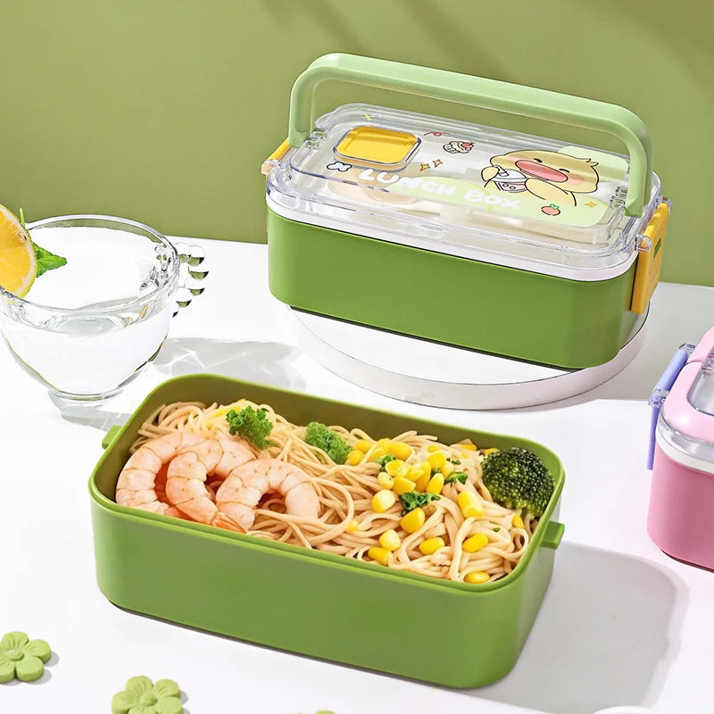Unisex Lunchbox met Cartoonontwerp Praktisch en Speels 5
