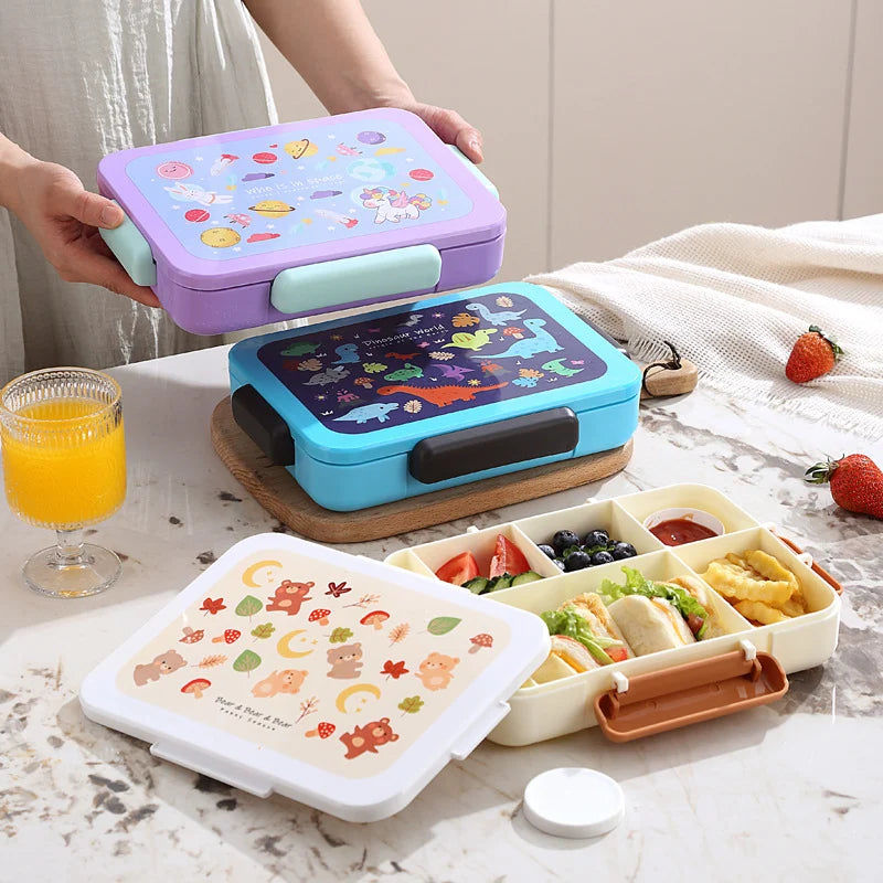 Unisex Lunchbox met Dierenprint en Veilige Sluiting 1