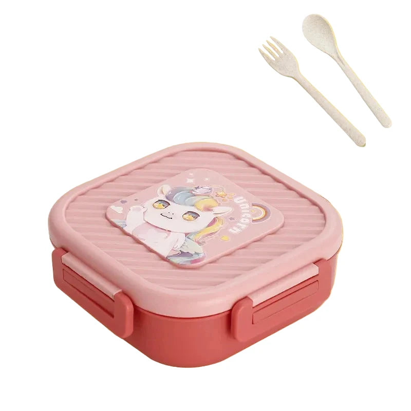 Unisex Lunchbox met Dierenthema en Meerdere Compartimenten 5