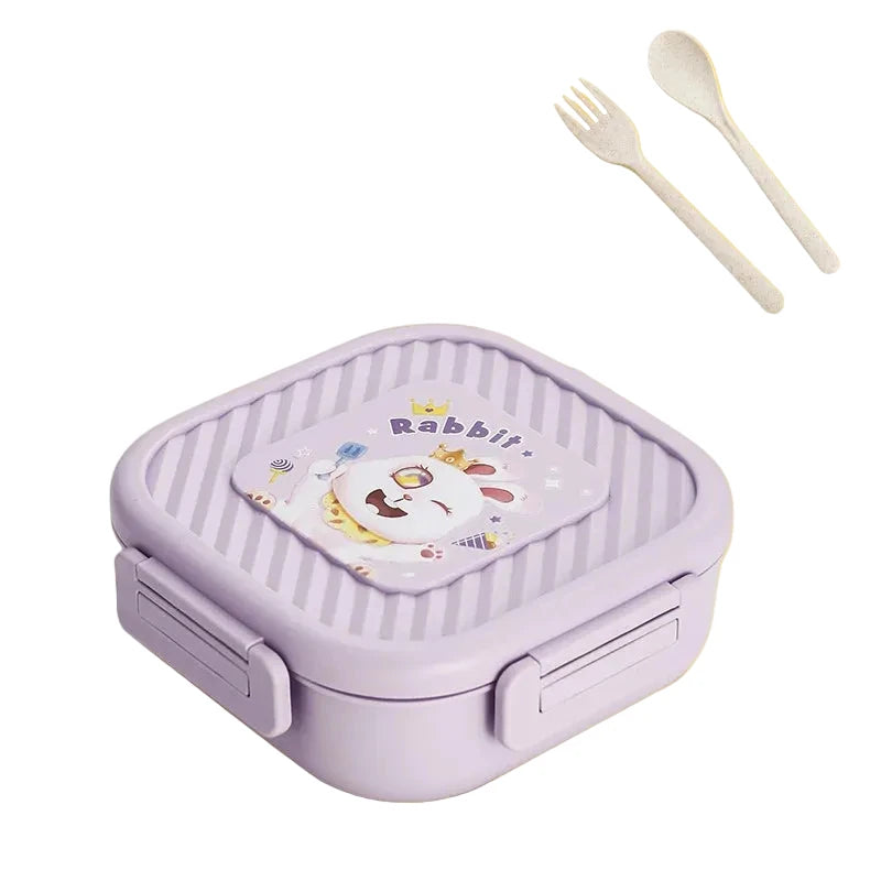 Unisex Lunchbox met Dierenthema en Meerdere Compartimenten 6
