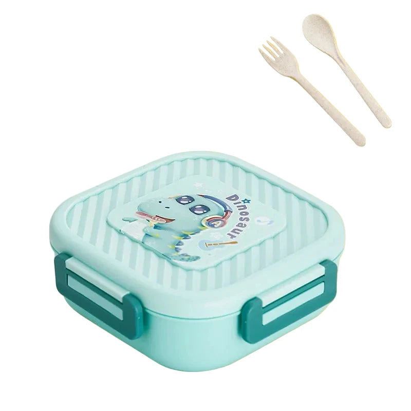 Unisex Lunchbox met Dierenthema en Meerdere Compartimenten 7