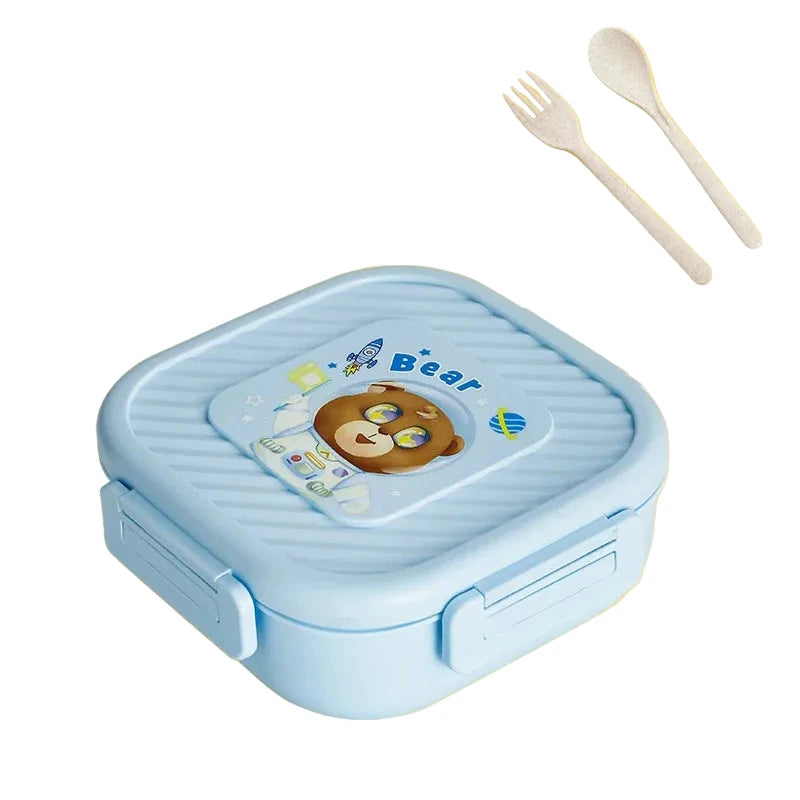 Unisex Lunchbox met Dierenthema en Meerdere Compartimenten 8