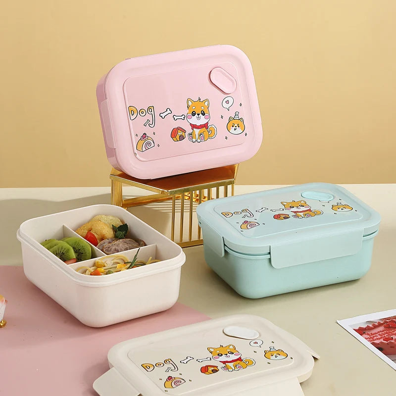 Unisex Lunchbox met Meerdere Compartimenten Speels Ontwerp 2