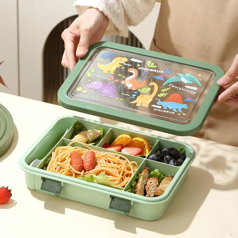 Unisex Lunchbox met Meerdere Compartimenten en Eenhoornmotief 2