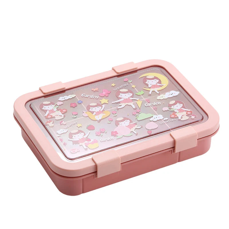 Unisex Lunchbox met Meerdere Compartimenten en Eenhoornmotief 4