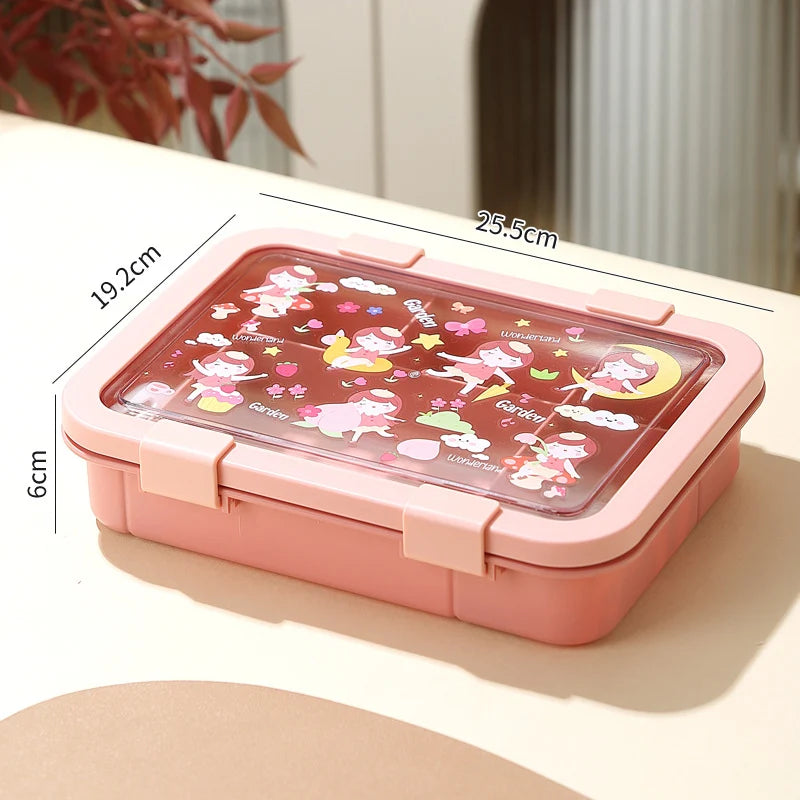 Unisex Lunchbox met Meerdere Compartimenten en Eenhoornmotief 6