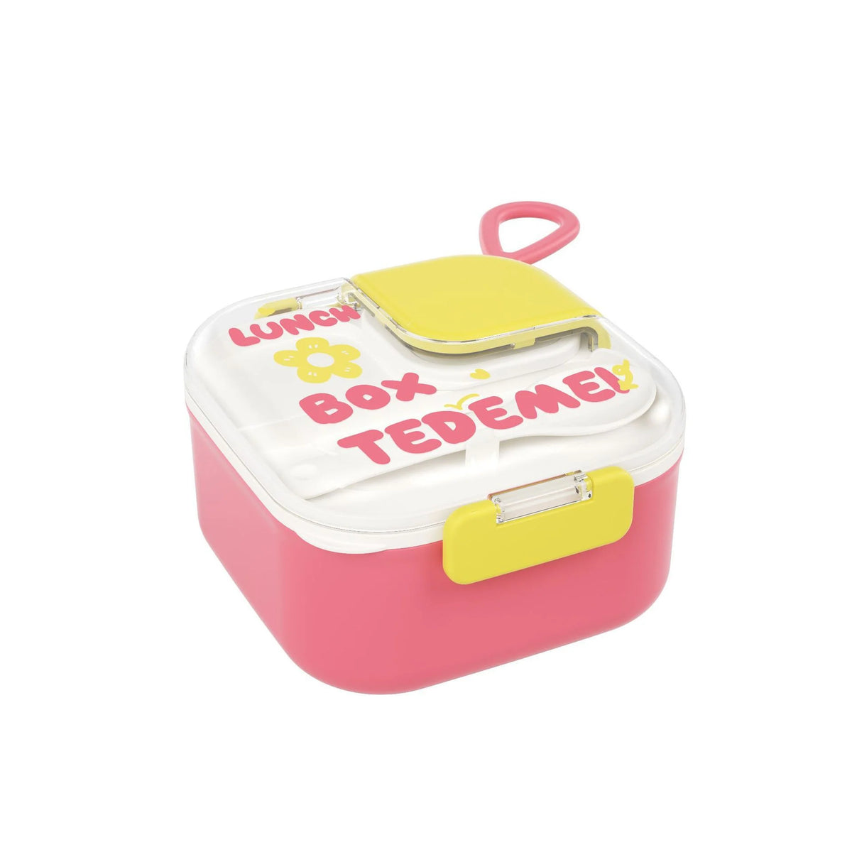 Unisex Lunchbox met Meerdere Compartimenten en Speels Thema 0