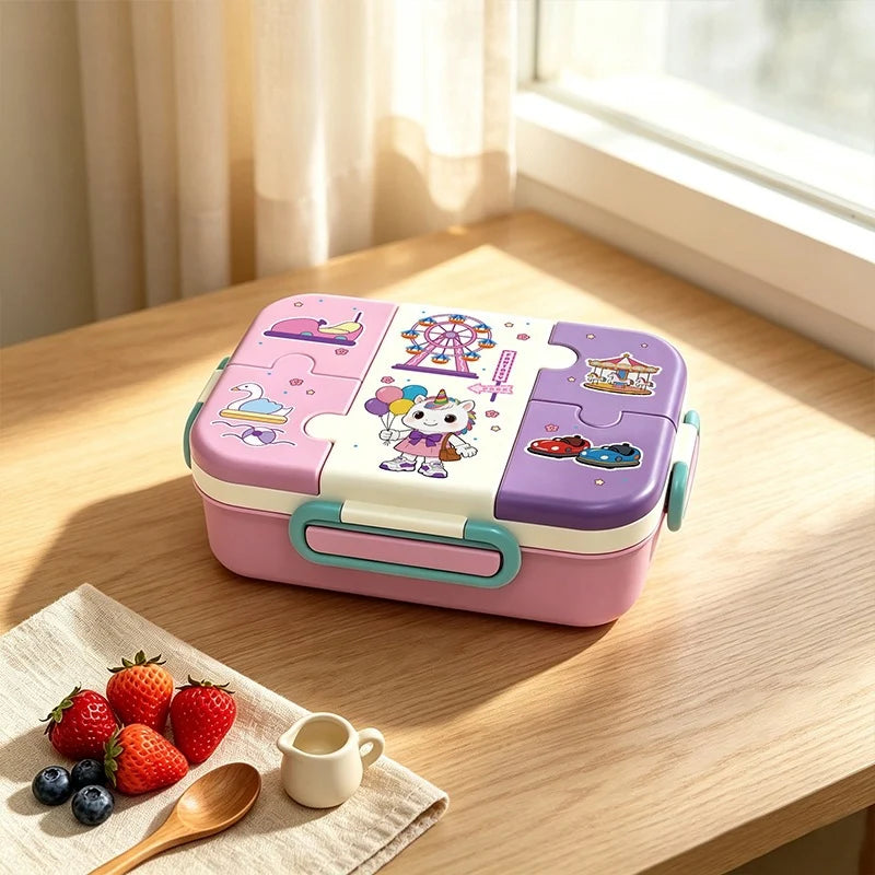 Unisex Lunchbox met Meerdere Compartimenten en Sportdesign 6