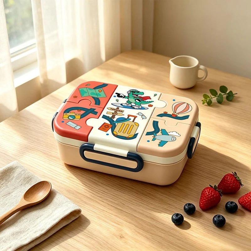 Unisex Lunchbox met Meerdere Compartimenten en Sportdesign 7