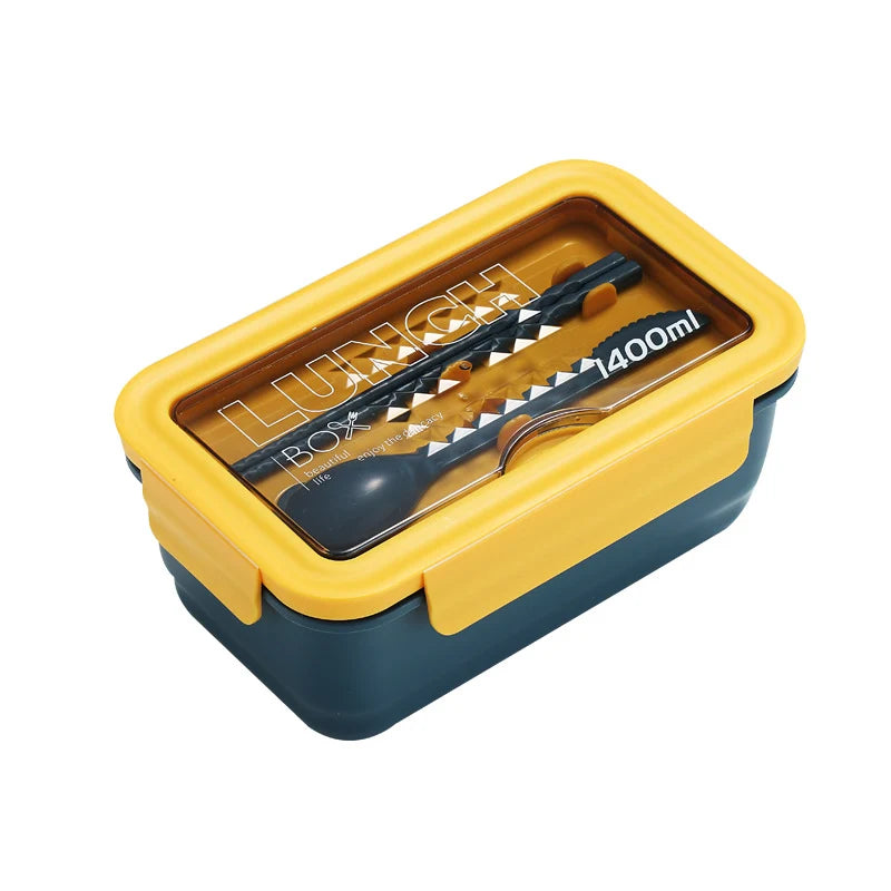 Unisex Lunchbox met Meerdere Compartimenten en Telefoonhouder 3