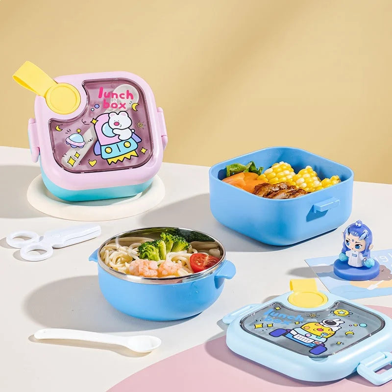 Unisex Lunchbox met Meerdere Compartimenten en Thema 0