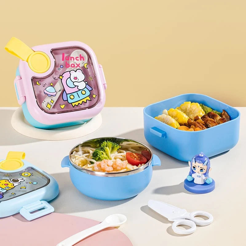 Unisex Lunchbox met Meerdere Compartimenten en Thema 2