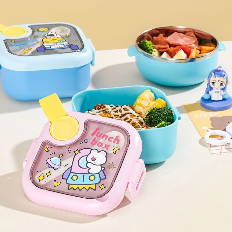 Unisex Lunchbox met Meerdere Compartimenten en Thema 3