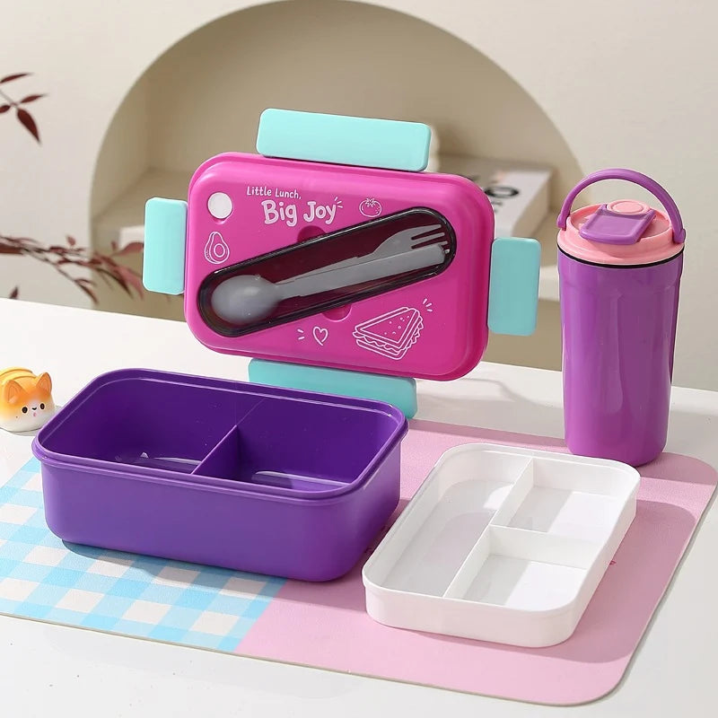 Unisex Lunchboxset Met Meerdere Compartimenten 0