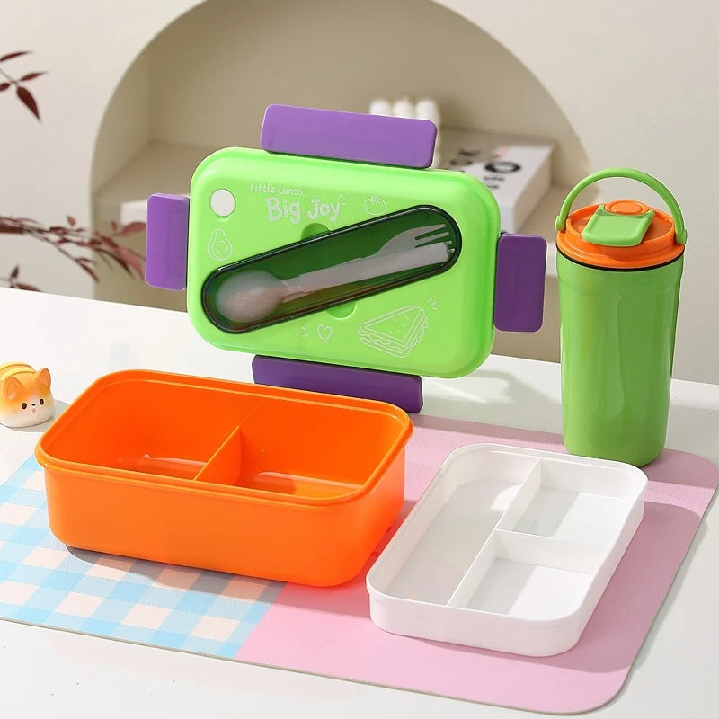 Unisex Lunchboxset Met Meerdere Compartimenten 7