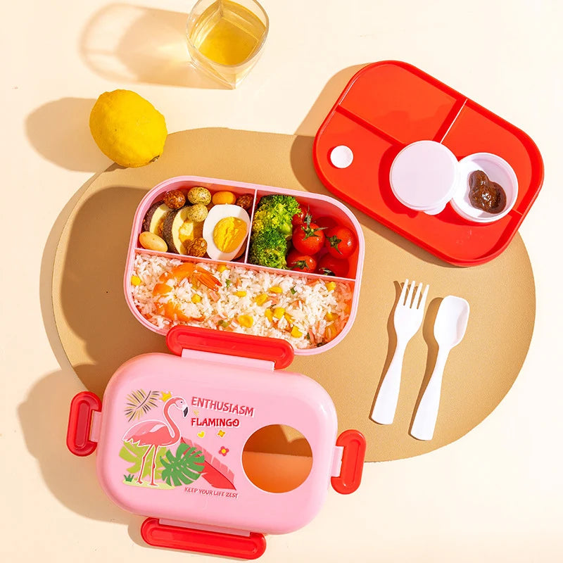 Unisex Lunchboxset met Cartoonontwerp Speels en Functioneel 3