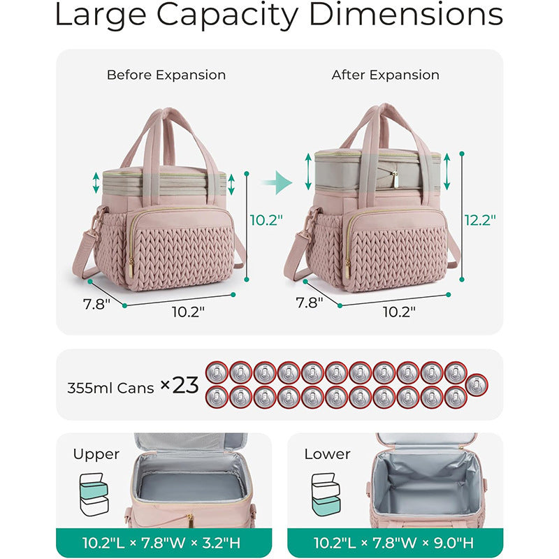 Unisex Lunchkoeltas Geïsoleerd Functioneel Ontwerp 3
