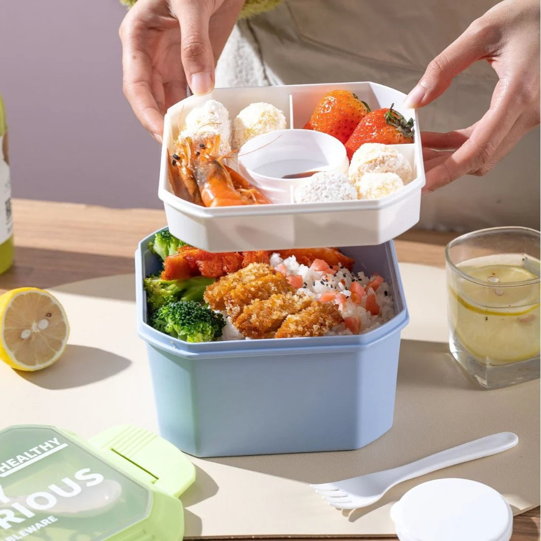 Unisex Maaltijdvoorbereidingscontainer Met Meerdere Compartimenten 3