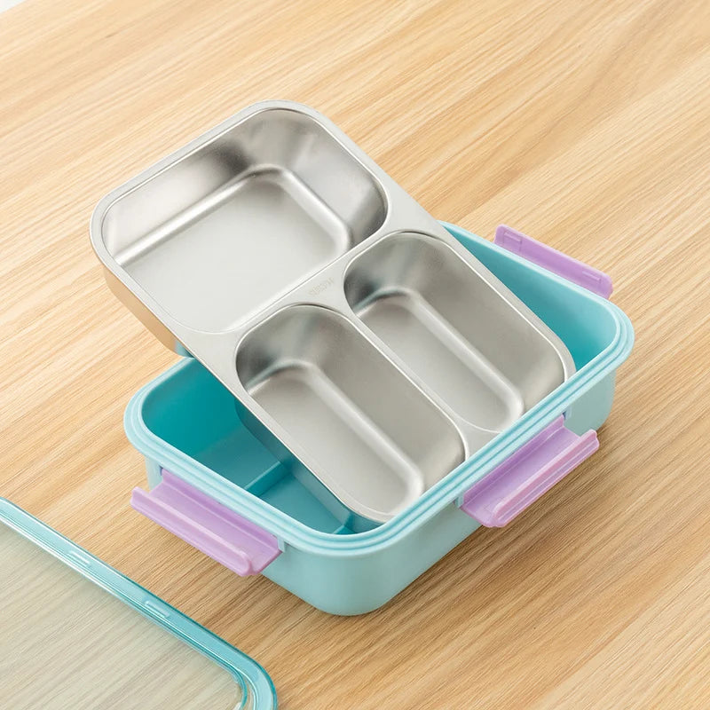 Unisex Maaltijdvoorbereidingscontainer met Drie Compartimenten 2